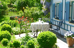 Terrasse in der Morgensonne